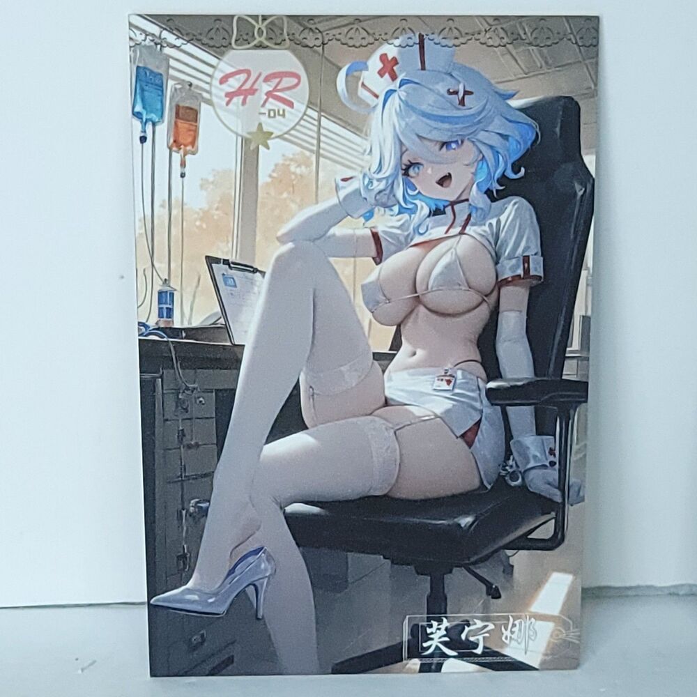 Furina Nurse HR Waifu Card Anime Girl Matchmaker Wall Art Oversized Board A5